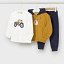Chándal 3 piezas combinado camiseta bebé niño